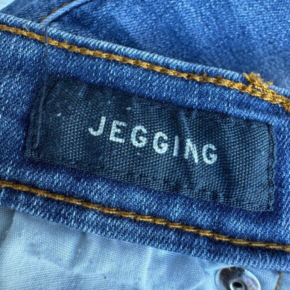 Aeropostale Low Rise Jegging 2 Reg Medium Wash Skinny Stretch Distressed Y2K - Picture 5 of 9